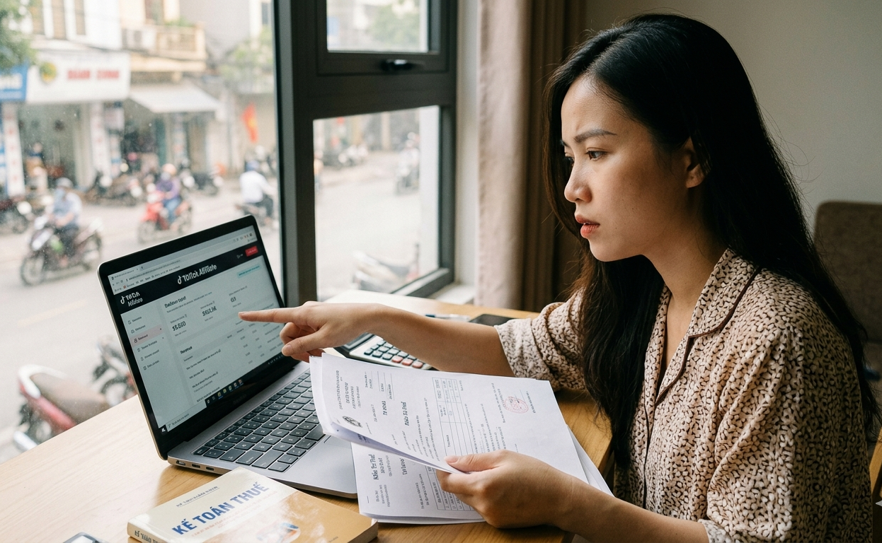 Làm TikTok Affiliate đã bị trừ thuế, có phải tự đi khai nữa không?