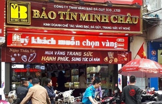 Bảo Tín Minh Châu bất ngờ gỡ bảng giá thu mua vàng PNJ, DOJI chỉ sau vài giờ