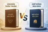 Sự khác biệt giữa văn bản thoả thuận và hợp đồng mua bán