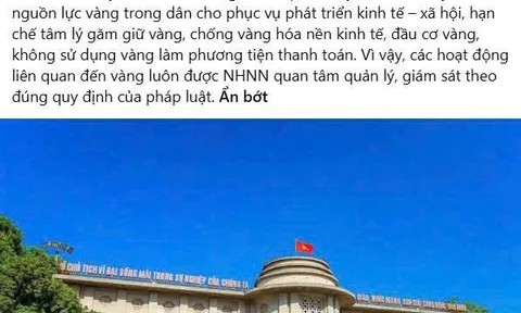 NHNN lên tiếng về chương trình dùng vàng mua nhà của Vinhomes