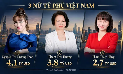 3 nữ tỷ phú giàu nhất Việt Nam sở hữu 10,6 tỷ USD, ai đang dẫn đầu?