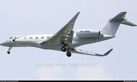 Cận cảnh “siêu phản lực” hơn 1.600 tỷ đồng được Planespotters ghi gắn với THACO