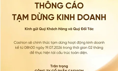Cashion "đóng cửa" tạm thời để tái cấu trúc, chuyện gì đang xảy ra?