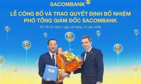 Sacombank bổ nhiệm tân Phó Tổng Giám đốc, từng làm việc tại HSBC, ANZ và Westpac