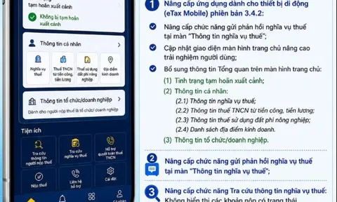 Cục Thuế ra mắt eTax Mobile 3.4.2, tích hợp Chatbot AI hỗ trợ người nộp thuế