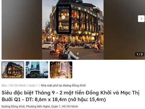 Đường Đồng Khởi, TP Hồ Chí Minh: Tuyến đường đắt đỏ với giá bất động sản kỷ lục lên tới 3 tỷ đồng/m²