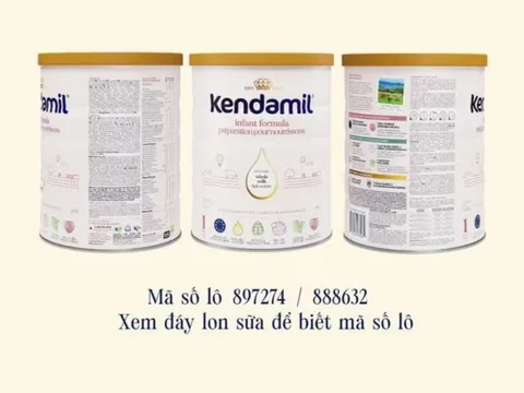 Sữa Kendamil bán tại Canada bị thu hồi khẩn cấp, người tiêu dùng Việt Nam cần làm điều này ngay