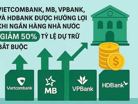 VPBank, HDBank, Vietcombank, MB trúng lớn nhờ chính sách mới của NHNN