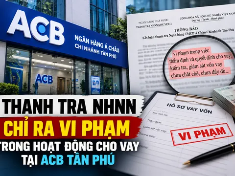 Thanh tra NHNN chỉ ra vi phạm trong hoạt động cho vay tại ACB Tân Phú