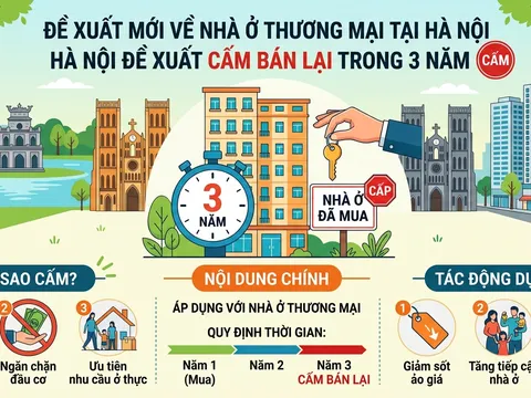 Hà Nội đề xuất cấm bán lại nhà ở thương mại trong 3 năm: Thị trường sắp có “luật chơi” mới?