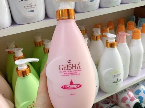 Thu hồi sữa tắm Geisha 650ml vì không đạt chất lượng!