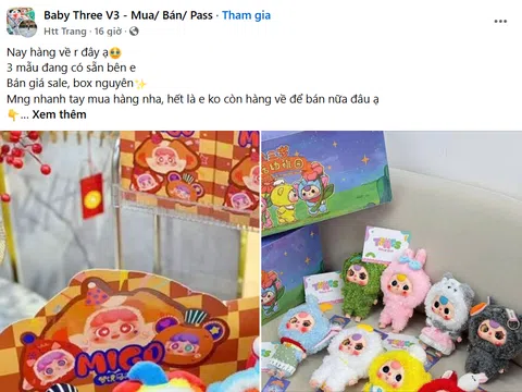 Hết trào lưu Labubu đến Baby Three gây sốt, người Việt chi gần 9 tỷ đồng chỉ trong một tháng