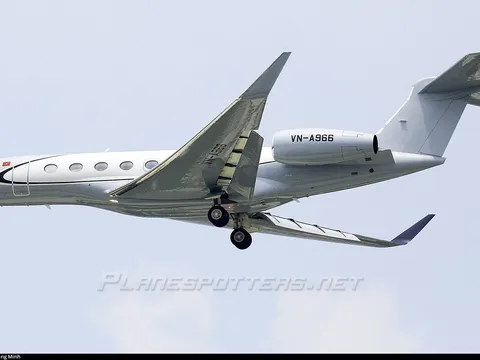 Cận cảnh “siêu phản lực” hơn 1.600 tỷ đồng được Planespotters ghi gắn với THACO