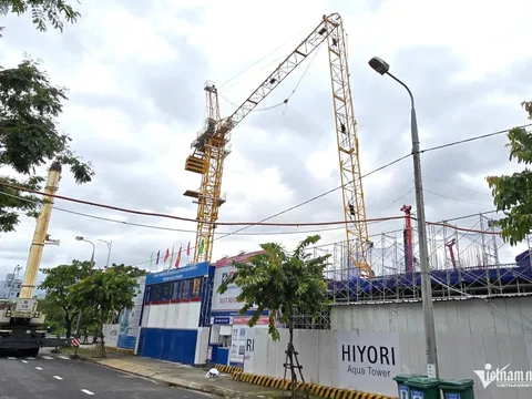 Gãy cần cẩu tại công trình chung cư Hiyori Aqua Tower ở Đà Nẵng, một công nhân tử vong
