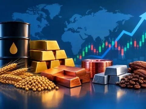 Dầu Brent có lúc vượt 98 Usd/thùng, vàng giằng co quanh 4.400 Usd/ounce