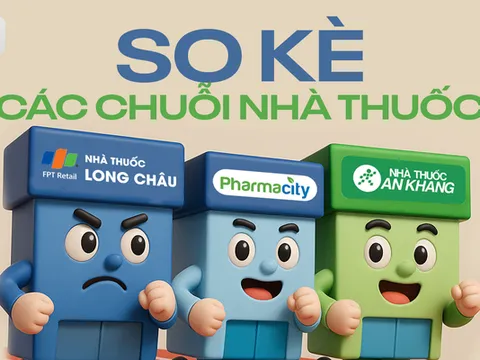 Thị phần nhà thuốc 2025: Long Châu chiếm nửa, phần còn lại chia 6