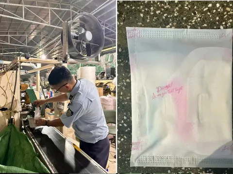 Giật mình kho hàng giả: 200.000 băng vệ sinh & bỉm trẻ em bị phát hiện