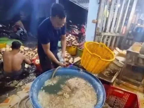 Cảnh báo: 3 cơ sở ngâm tẩy trắng hàng trăm ký hoa chuối bằng hàn the trước khi ra chợ Bình Điền