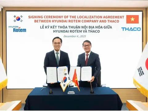 THACO “bắt tay” Hyundai Rotem: Chuẩn bị sản xuất tàu đô thị & tàu cao tốc made-in-Vietnam