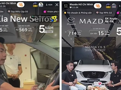 THACO AUTO của Trần Bá Dương lần đầu livestream bán ô tô trên TikTok