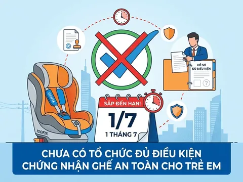 Ghế an toàn trẻ em bắt buộc từ 1/7: Vẫn chưa có đơn vị đủ điều kiện chứng nhận