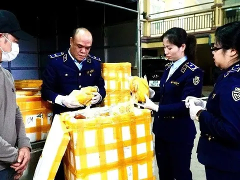 Bắt quả tang xe chở cả trăm con gà, 300 túi chân gà không rõ nguồn gốc ở Thái Nguyên