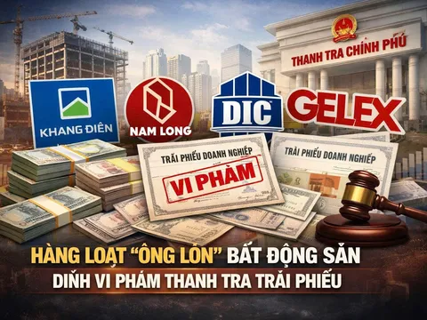 Thanh tra “điểm danh” 26 doanh nghiệp trong kết luận thanh tra về trái phiếu: Loạt ông lớn BĐS như Khang Điền, Nam Long, DIC Corp, Gelex lộ vi phạm nghìn tỷ